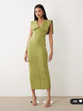 asos golden floral bardot midi dress Asos Design Off Shoulder Bardot Tuck Midi Dress In Satin Gold main image 1